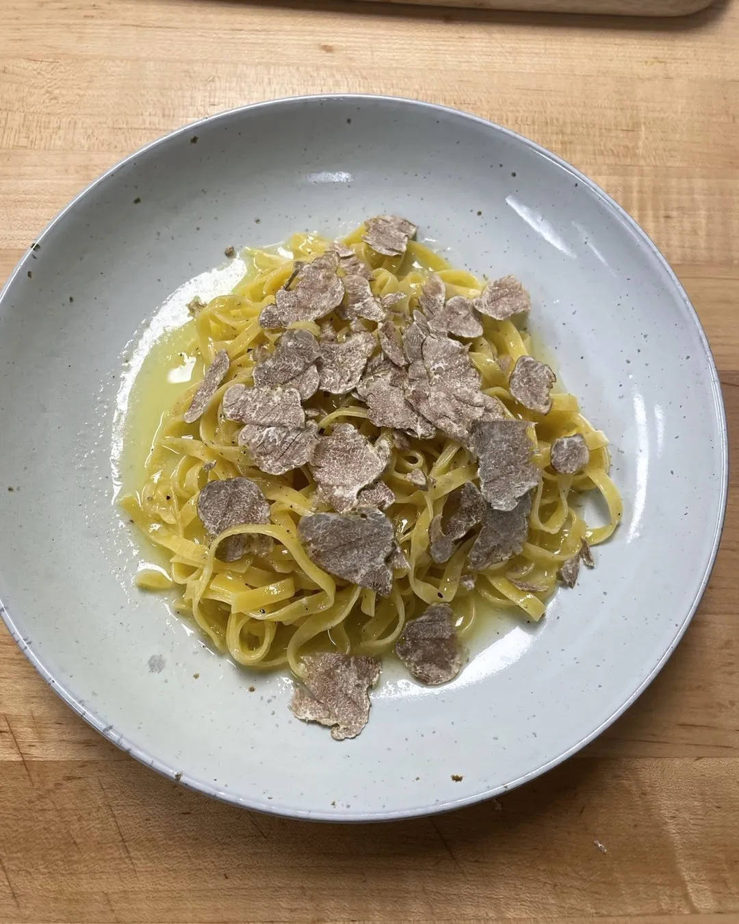Truffle fettuccine at Onotria